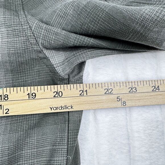 Bylt Trestles Flannel Shirt Mens Large Green Plaid Double Pocket Embroidery Logo - Picture 3 of 12